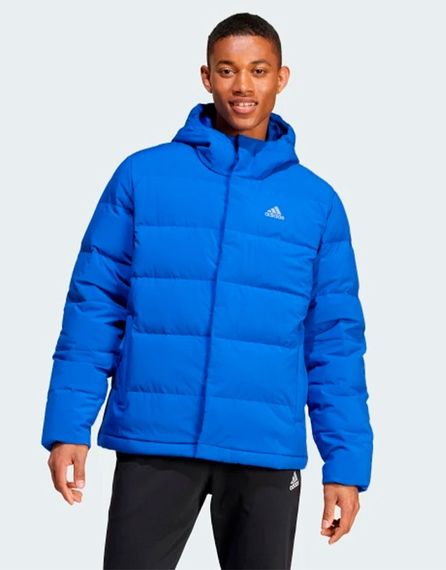 Зимова куртка adidas Helionic S blue Оригінал з капюшоном | Зображення 5