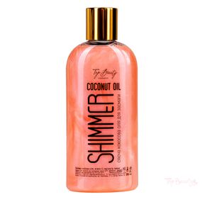 Масло для загара с шиммером Top Beauty Розовое (200 мл)