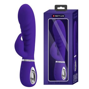 УЦІНКА - Ребристий вібратор Pretty Love - Prescott Purple, DIS-BI-014635-3 Sex Aura
