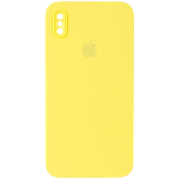 Чохол Silicone Case Square Full Camera Protective (AA) для Apple iPhone XS / X (5.8")