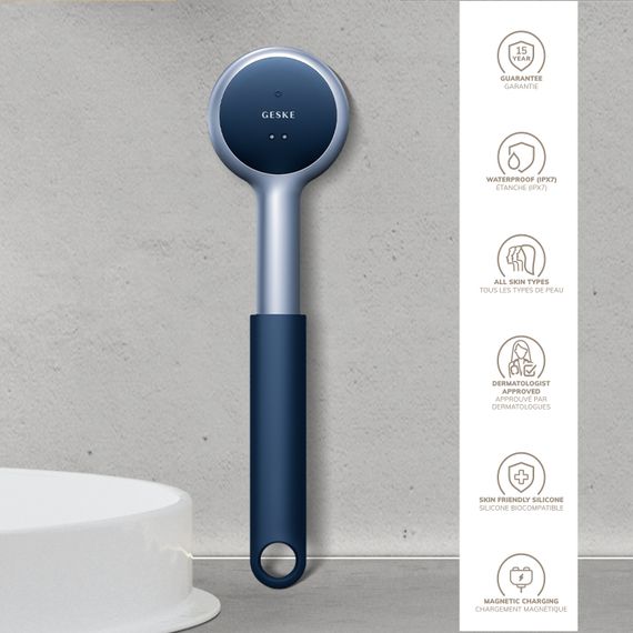 Звукова світлодіодна щітка для всього тіла GESKE Sonic LED Full-Body Brush&Intensive Exfoliator 9в1 midnight | Зображення 6