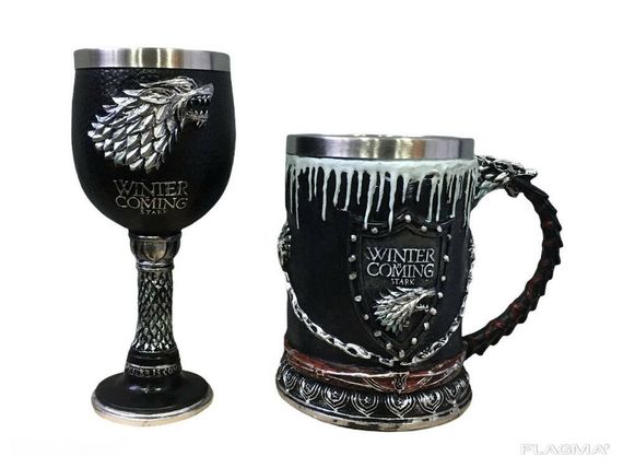 Подарочный Набор Кружка Чашка Бокал 3D Игра Престолов Game Of Thrones Winter Is Coming... | Зображення 3