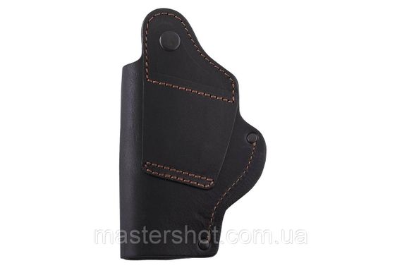 Кобура Форт-17 поясна  прихованого внутрішньобрючного носіння формована з кліпсою шкіра чорна ms | Зображення 2
