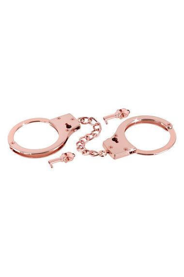 Наручники Fetish Tentation Premium Chick wrist cuffs in rose-gold metal | Зображення 2