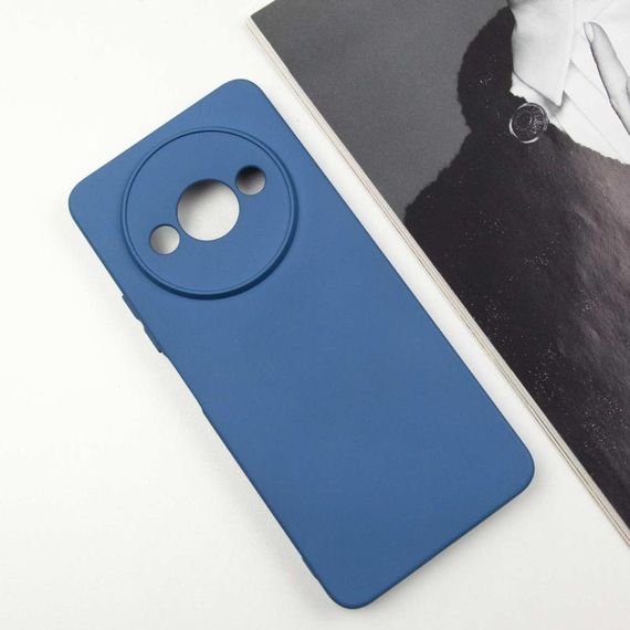 Чохол TPU GETMAN Liquid Silk Full Camera для Xiaomi Redmi A3 Синій / Navy Blue | Зображення 1