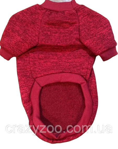 Кофта для собак та котів EcoToys Rose M ряба малинова A: 30 см B: 37 см C: 24 см 7137 | Зображення 1