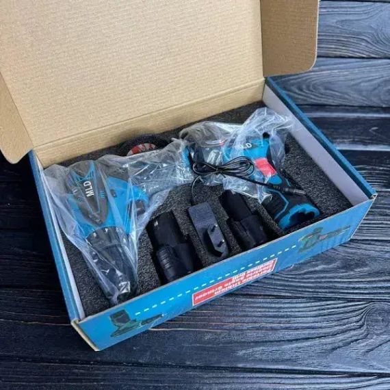 Набір  електро інструменту 2в1/ Шуруповерт+Болгарка міні 2 акб 12V AT-AG7501-2 | Зображення 2