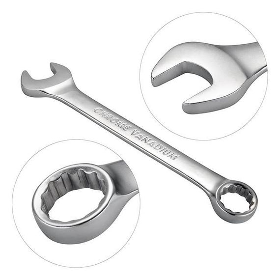 Набір ключів комбінованих 12 од., 6-22 мм, Cr-V INTERTOOL HT-1203 | Зображення 3