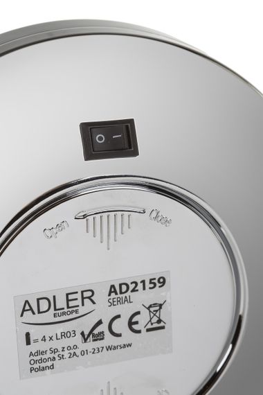 Зеркало для макияжа Adler AD 2159 с LED подсветкой, 3x увеличение, настольное | Зображення 4