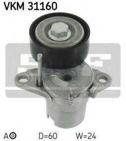 Натяжний ролик, поліклінового ременя (Вир-во SKF) SKF VKM31160 на AUDI A6 (4G2, C7, 4GC)