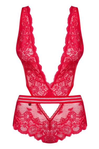 Мереживне боді Obsessive 853-TED-3 Teddy червоне, L-XL Sex Aura | Зображення 2