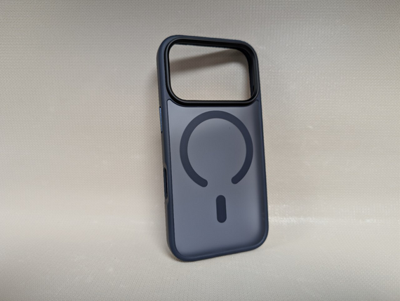 Чохол для iPhone 17 Pro / Айфон 17 Про, Soft Touch, протиударний, MagSafe, синій