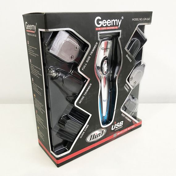 Бритва триммер для мужчин GEMEI GM-562, Машинка для стрижки для дома, ZI-475 Беспроводная электробритва | Зображення 1