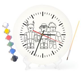 Детский набор для творчества часы раскраска Компьютерная игра 30 см (Г0177)