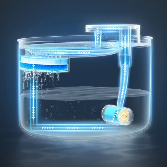 Автоматическая поилка для животных фонтан Q-System Pets Water Fountane фильтрация воды, питание от USB Черный | Зображення 7