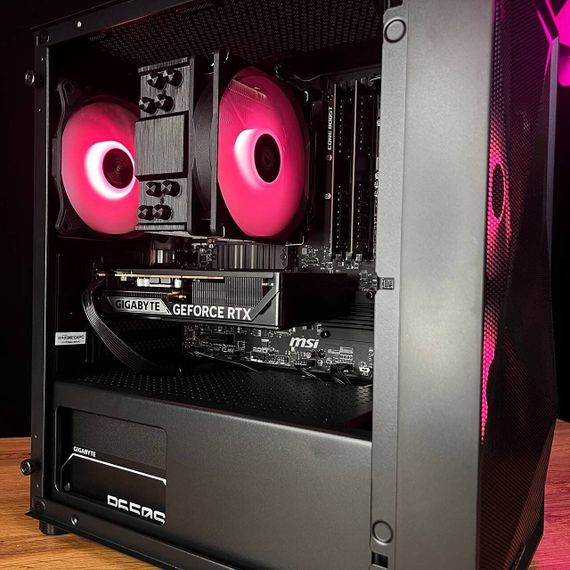 Збірка на замовлення: ігровий ПК Prologix E102 RGB Tower / AMD Ryzen 5 5600 (6 (12) ядер по 3.5 - 4.4 GHz) / 32 GB DDR4 / 1000 GB SSD M.2 / nVidia GeForce RTX 5060, 8 GB GDDR7, 128-bit / 650W | Зображення 3