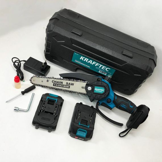 Ручная цепная пила для дерева Krafftec, Мощная электропила пила цепная, Пилы для обрезки веток TO-27 | Зображення 5