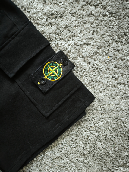 Чоловічі шорти Stone Island чорні | Зображення 4