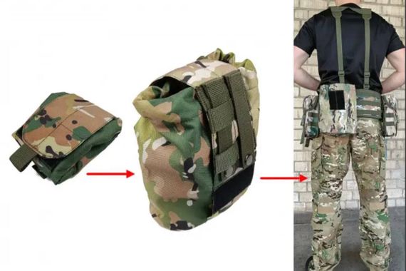 Підсумок для скидання магазинів мультикам (MOLLE, на тактичний пояс, розвантаження, РПС) | Зображення 2