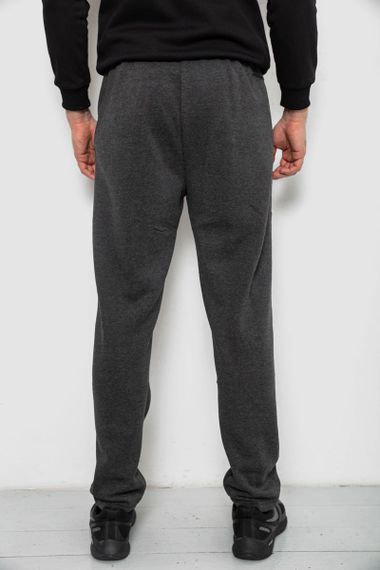 Спортивные штаны мужские на флисе, цвет серый, 244R41597 | Зображення 3