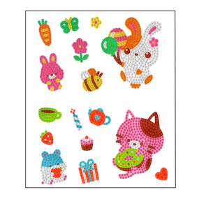 Набір для творчості Алмазна мозаїка "Котик" FG24062201B-2 фігурки-наліпки