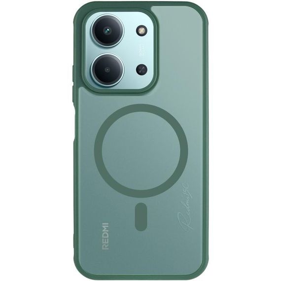 Чохол TPU Bloom with Magnetic Fit для Xiaomi Redmi 15C (EU) Green | Зображення 1