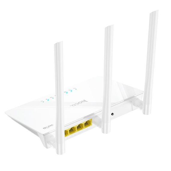 Маршрутизатор (роутер) Hoco HI30 WiFi4 100Mbs White | Зображення 3