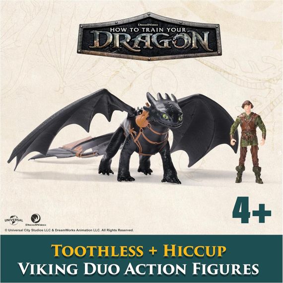 Ігровий набір Dreamworks Dragons Як приборкати дракона Дракон Беззубик та вершник Гикавка | Зображення 5