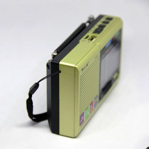 Портативная колонка радио MP3 USB Golon RX-6622. Цвет: золотой | Зображення 1
