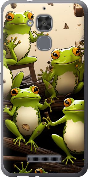 Чехол на Asus Zenfone 3 Max ZC520TL Жабки "5656u-442-17620"