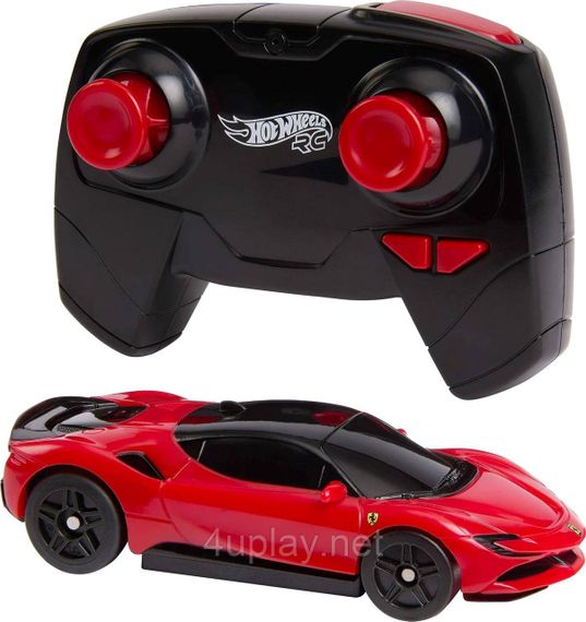 Машинка Хот Вилс Феррари 1:64 на пульте управления для трека Hot Wheels Ferrari SF90 Mattel | Зображення 1