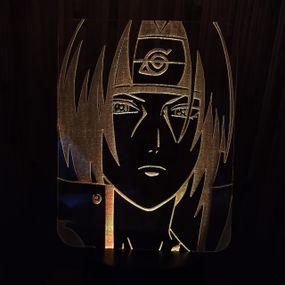 Акриловый светильник-ночник Учиха Итачи 2 желтый tty-n000310