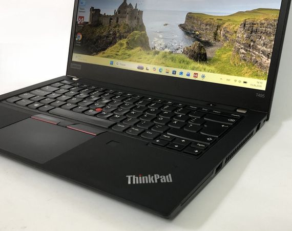 Ноутбук Lenovo ThinkPad T495 / 14" (1920x1080) IPS / AMD Ryzen 3 PRO 3300U (4 ядра по 2.1 - 3.5 GHz) / 8 GB DDR4 / 256 GB SSD NVMe / AMD Radeon RX Vega 6 Graphics / WebCam / Win 11 Pro б/у + Подарок Флеш-накопитель Kingston DataTraveler Exodia S 64GB | Зображення 7