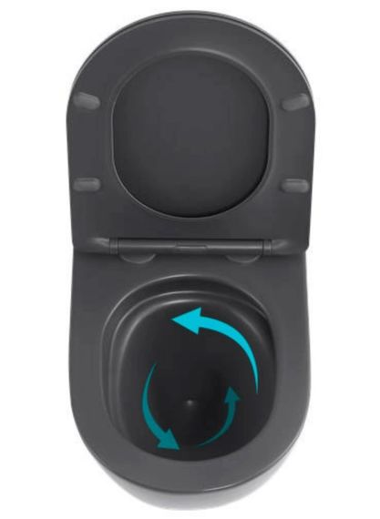 Унітаз підвісний Qtap Robin Ultra Quiet, з сидінням Slim Duroplast/ Soft-close/ Quick relase QT13332381АSAN | Зображення 4