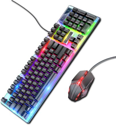 Ігровий комплект клавіатура і миша HOCO GM18 з RGB-підсвічуванням (39134-01_360)