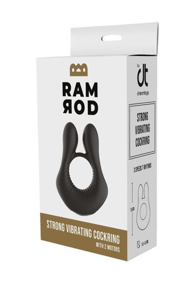 Кольцо эрекционное для пениса с вибрацией Dream Toys черное sexstyle | Зображення 7