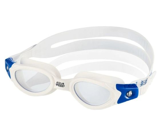 Окуляри для плавання Aqua Speed ​​PACIFIC JR BENDYZZ 8915 білий, синій OSFM 5908217689153