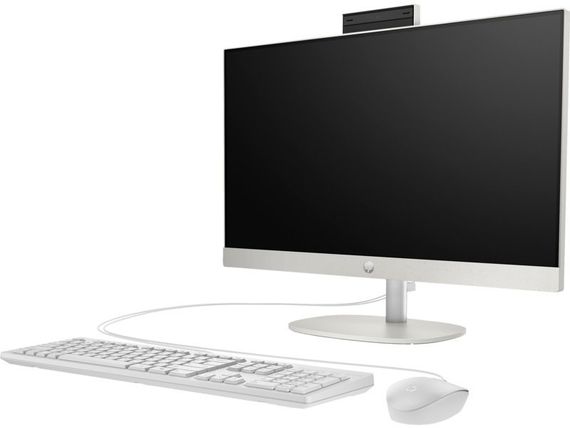 Комп'ютер персональний моноблок HP  240-G10 23.8' FHD IPS AG, Intel i5-1335U, 8GB, F512GB, UMA, WiFi, кл+м, 3р, Win11P, білий (885B0EA) | Зображення 2