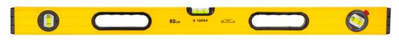 Уровень TOPEX алюминиевый, тип 600, 80 см, 3 глазка (29C603)