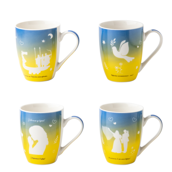 Чашка VT-C-176340 Айвори От сердца 340 мл Vittora