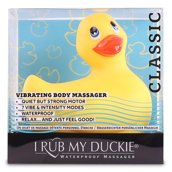 Вибромассажер уточка I Rub My Duckie - Classic Yellow v2.0, скромняжка | Зображення 3