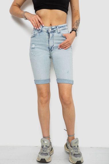 Шорты джинсовые женские, цвет голубой, 182R1699