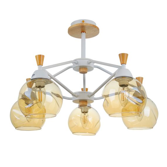 Люстра в спальню E27 60W WH (BL-586S/5)