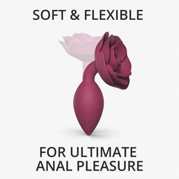 Силіконова анальна пробка Love To Love OPEN ROSES M SIZE - PLUM STAR Sex Aura | Зображення 1