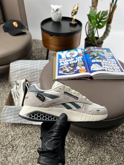 Кросівки R1e1ebok Classic Leather Hexalite White Grey Beige , В'єтнам 45 28 - 28.5 см | Зображення 7