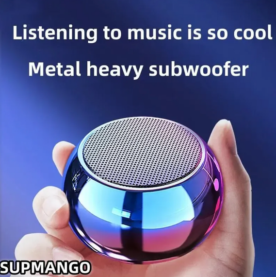 M3 Flash Бездротовий Bluetooth-динамік Портативний маленький сталевий, Металевий важкий сабвуфер | Зображення 3
