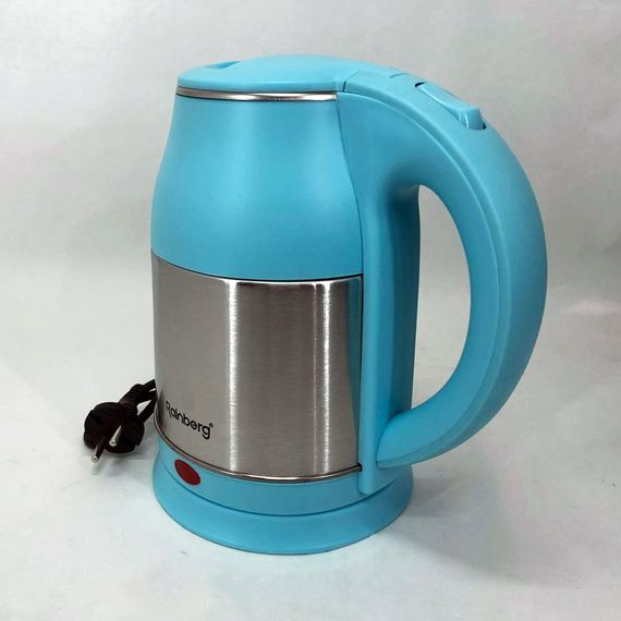 Электрочайник Rainberg RB-808 2 л нержавеющая сталь. ZL-768 Цвет: голубой | Зображення 6
