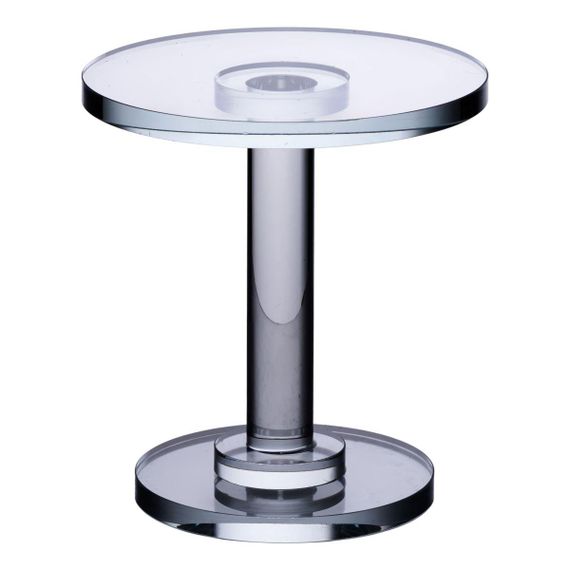 Тортівниця скляна на ніжці 12×13.5 см кругла стійка для торта, капкейків HP-4-69L