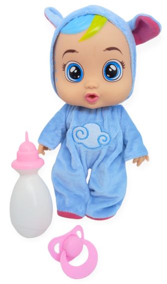 Лялька пупс розмовляє плаче сміється в костюмі хмаринки 25,5 см Baby Lovely з соскою і пляшечкою | Зображення 4