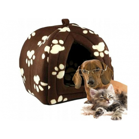 Мягкий домик для собак и кошек Pet Hut Brown